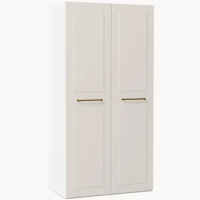 Westwing Collection Modulaire draaideurkast Charlotte, 100 cm breed, in verschillende formaten Beige