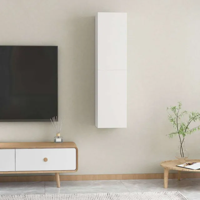 vidaXL Tv-meubelen 2 st 30,5x30x60 cm bewerkt hout wit, foto 2