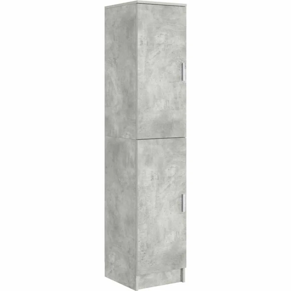 vidaXL Hoge kast Beton Grijs 35 x 39 x 168 cm, foto 3