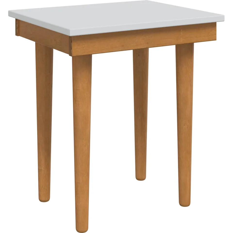 vidaXL Henktafel Kruk FAUSKE Wit 40 x 33 x 45 cm Massief grenenhout, foto 3