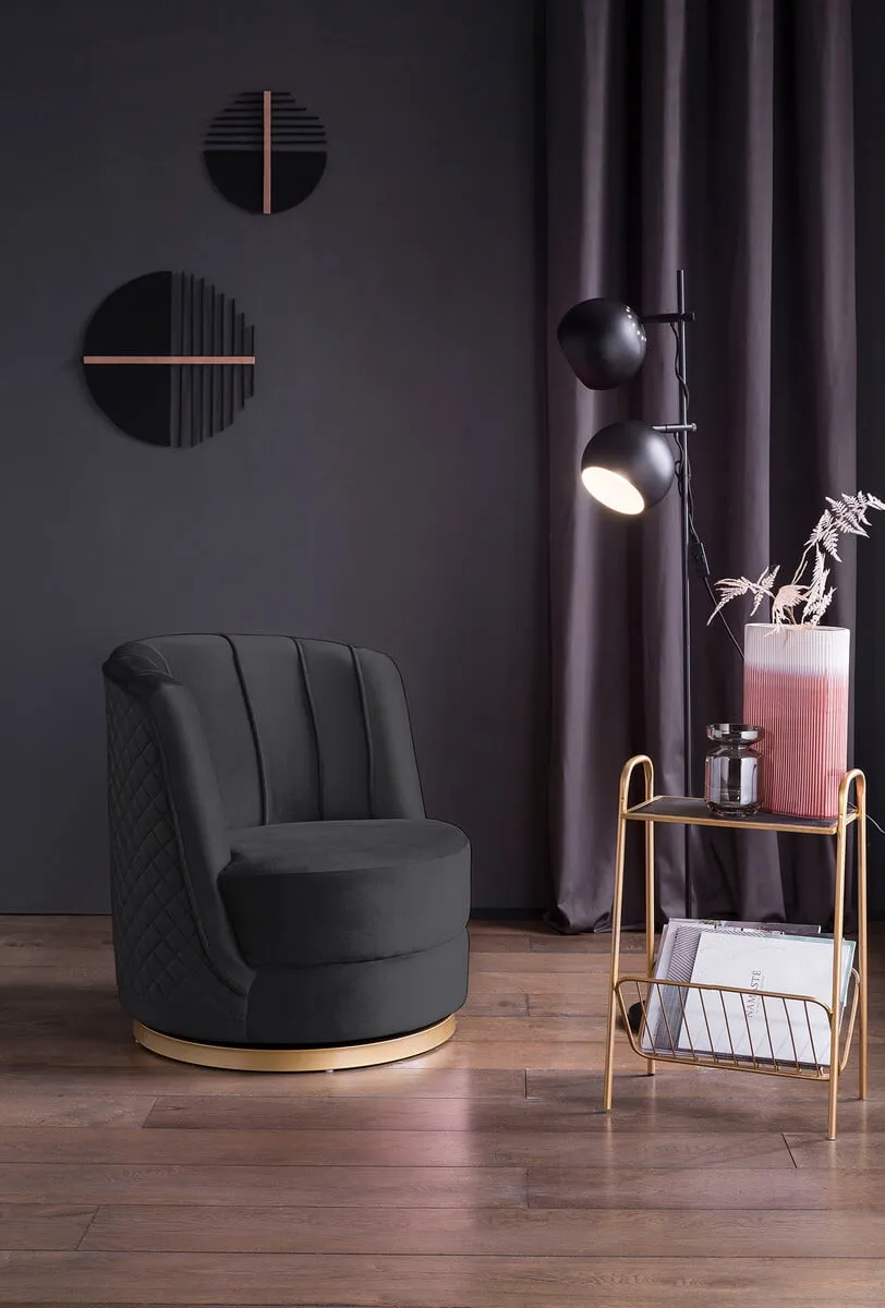 fauteuil Feline donkerblauw groen, foto 4