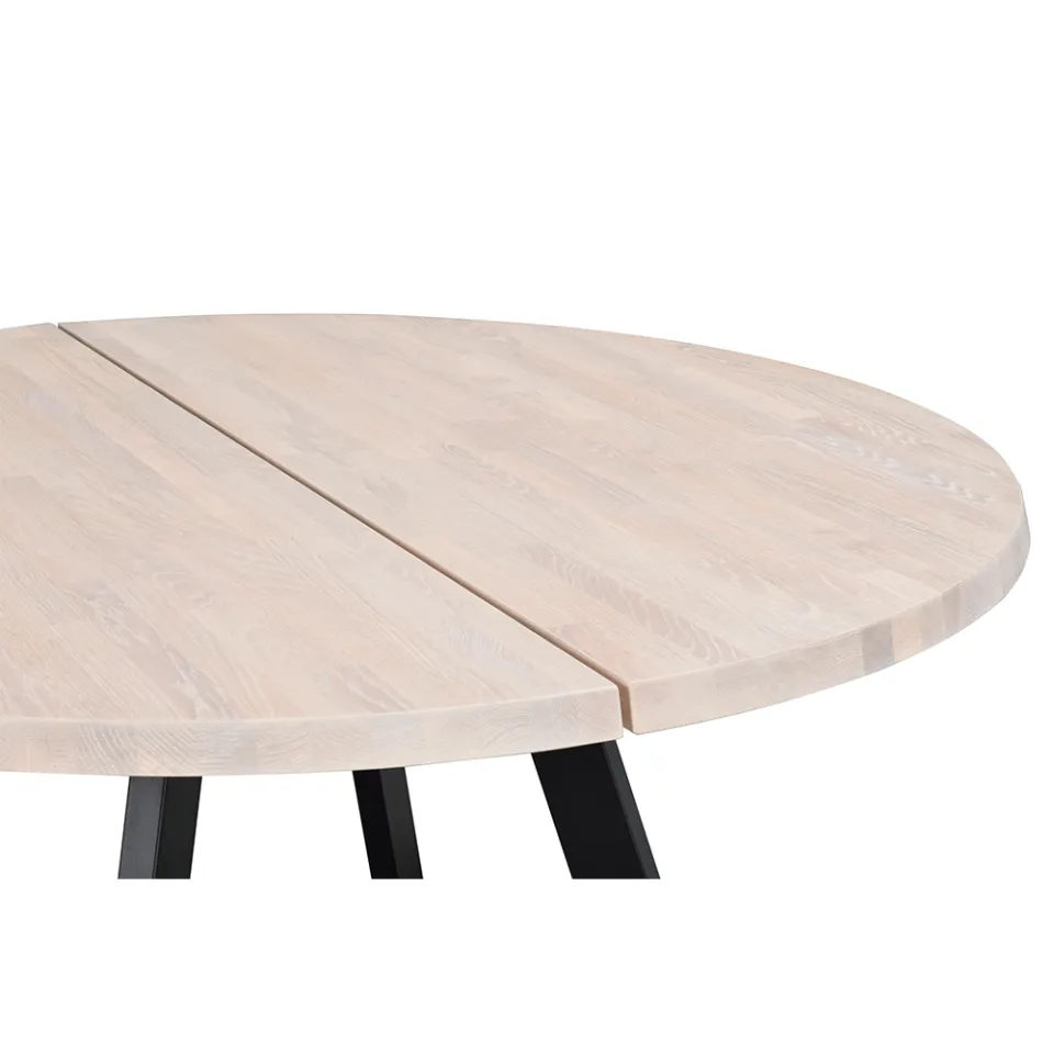 Rowico Home Fred houten eettafel whitewash - Ø160 cm, foto 4