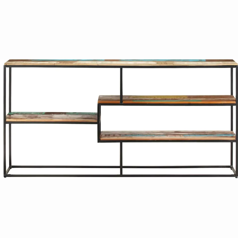 vidaXL Dressoir 150x30x75 cm massief gerecycled hout bruin, foto 2