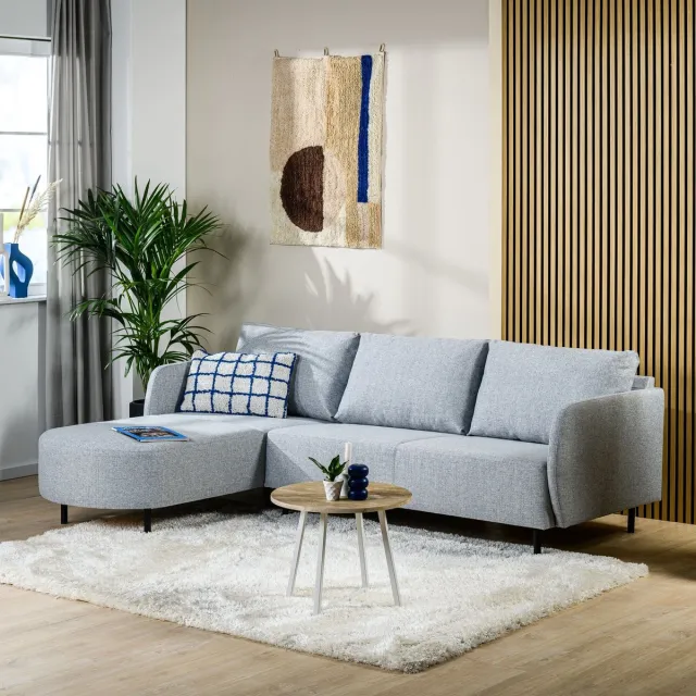 Giga Living 3-Zits Bank Grijs - Stof/Textiel - 240x170x80cm - 3-Zits Bank Urban - Giga Meubel