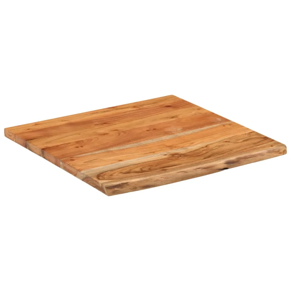 vidaXL Wandschap vierkant natuurlijke rand 40x40x3,8 cm acaciahout Bruin