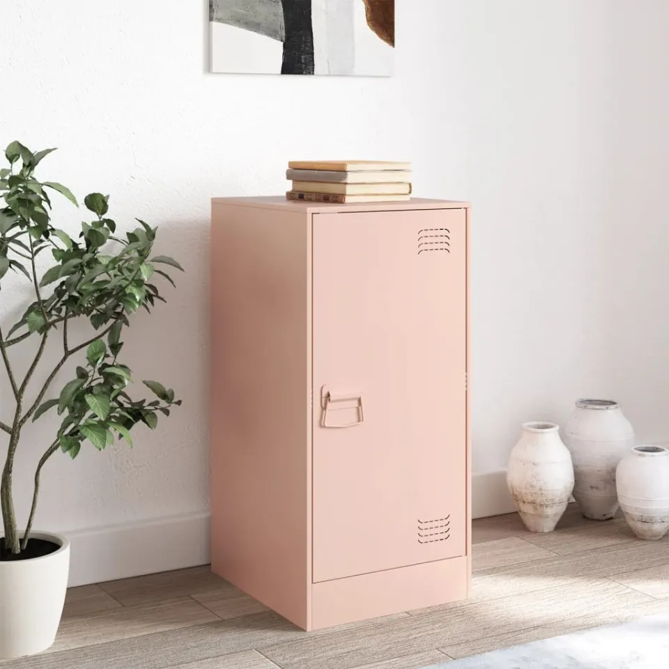 vidaXL Dressoir 34,5x39x73 cm staal roze, foto 3