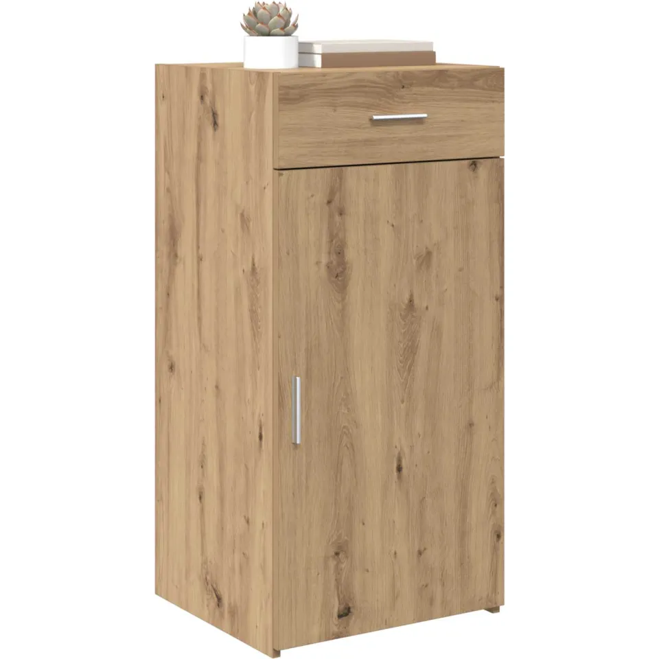 vidaXL Dressoir artisanaal eikenkleurig 45 x 42,5 x 93 cm Bewerkt hout Bruin