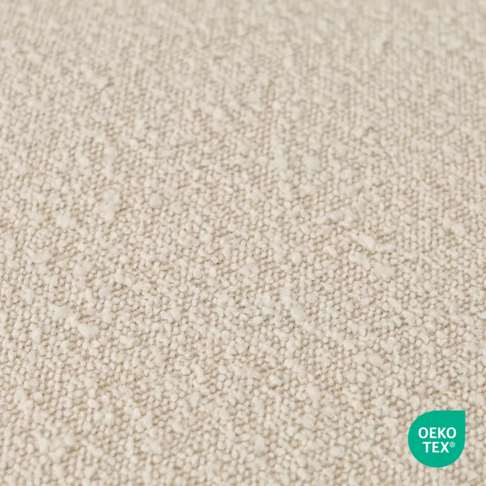 Nolon Niva-Mare draaibare tulp eetkamerstoel bouclé beige - mat zwart onderstel, foto 4