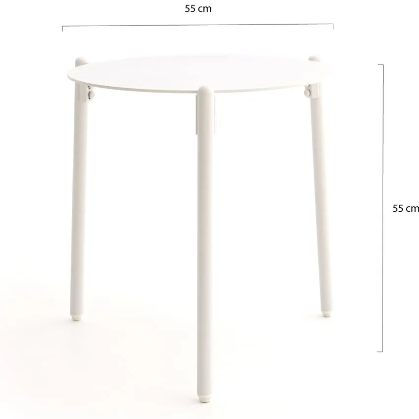 Manifesto Furniture Manifesto Cella bijzet tuintafel ø55 (h: 55) wit, foto 2