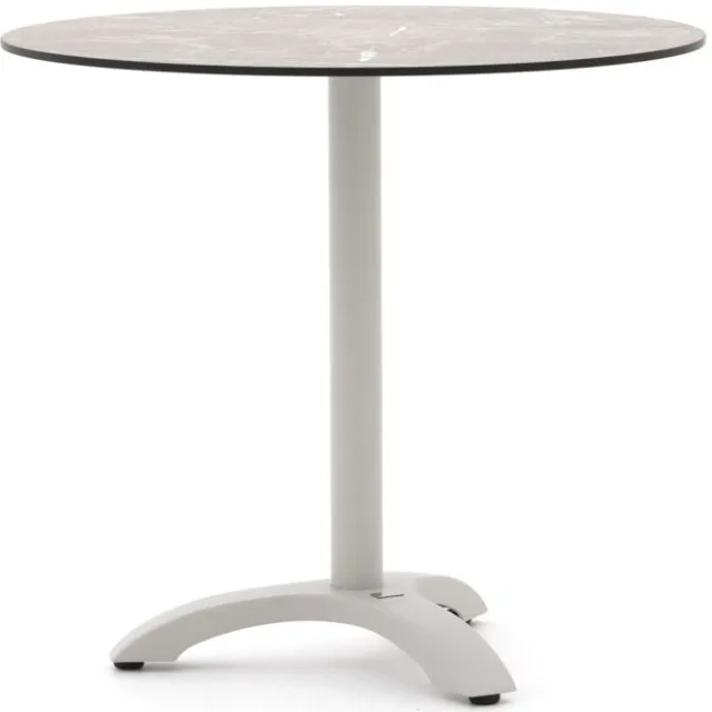 Bellagio tuinmeubelen Bellagio Lisio tuintafel ø80cm (h:73cm) Wit