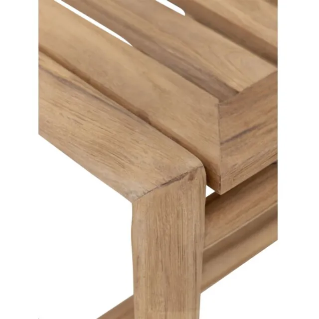 Must Living Ray salontafel rechthoekig teakhout - 45 × 120 × 60 cm - geschikt voor buiten Naturel