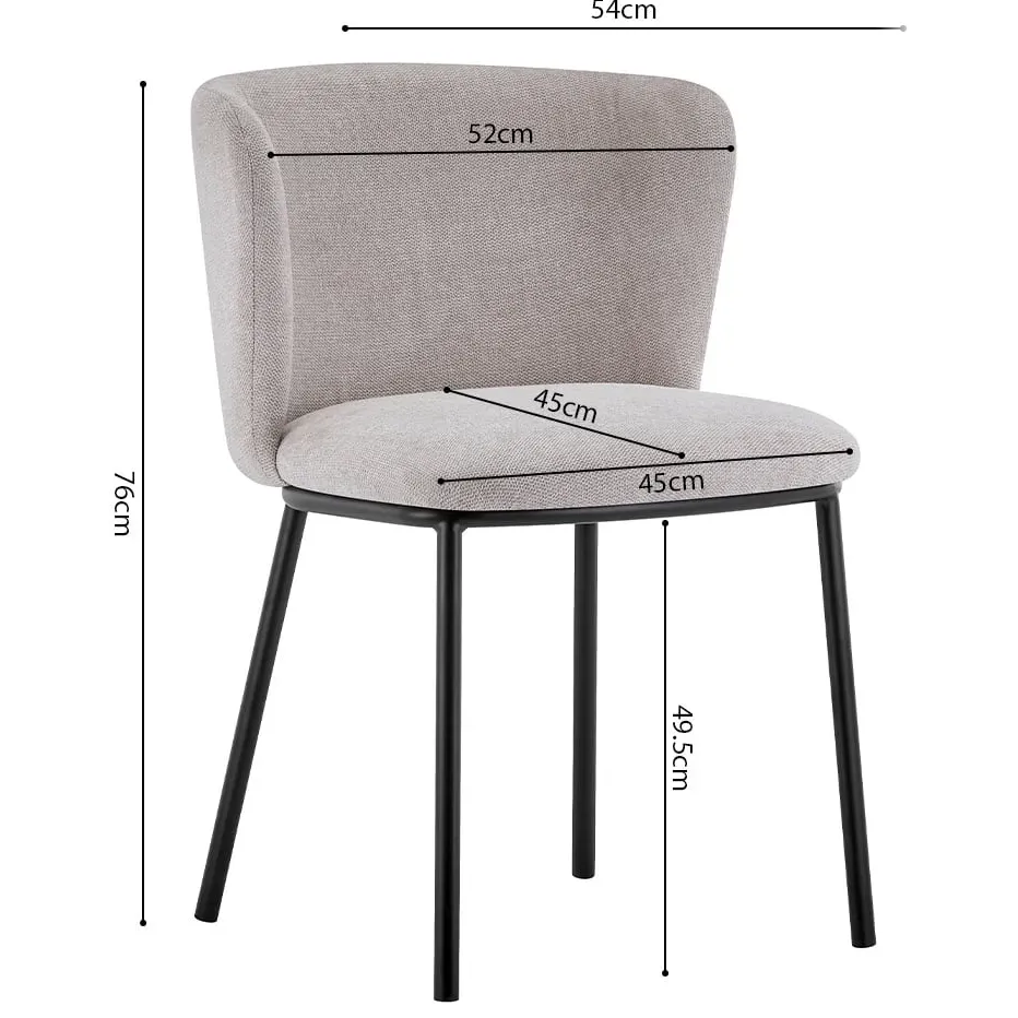eetkamerstoel Lynn beige, foto 4