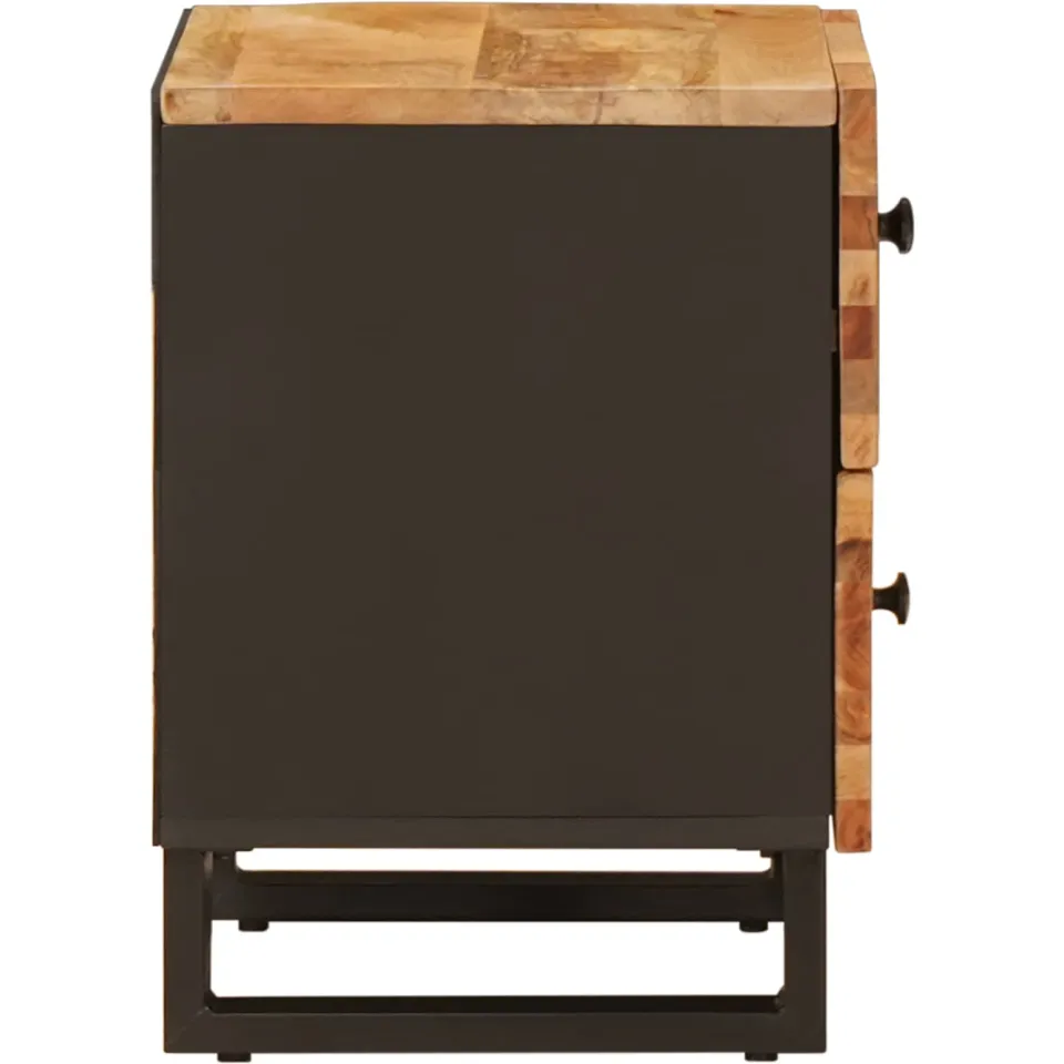 vidaXL Nachtkastje Bruin 40 x 33 x 46 cm Massief Mango Hout, foto 4