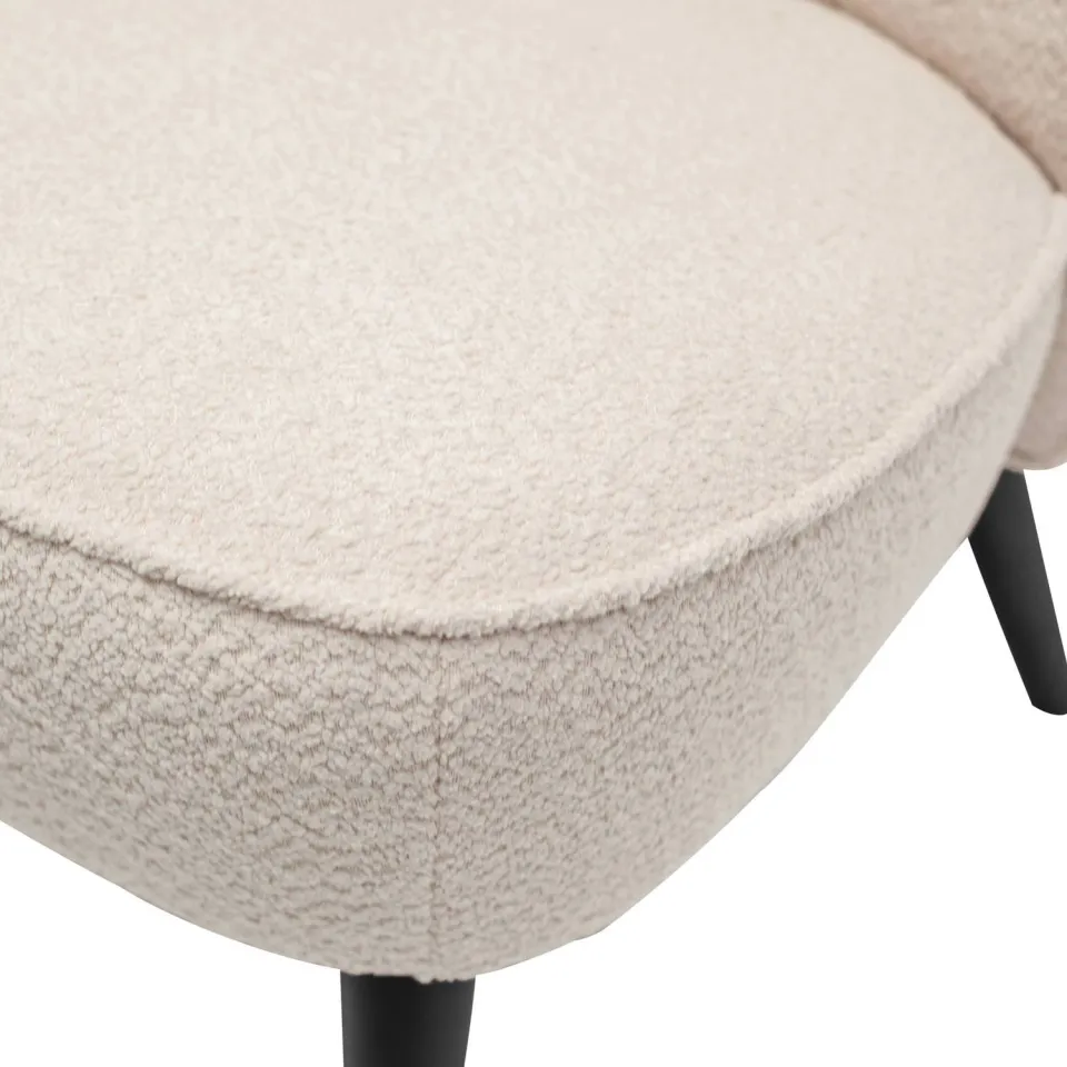 WOOOD Sara Fauteuil - Velvet - Donkerbruin - 71x59x70, foto 7