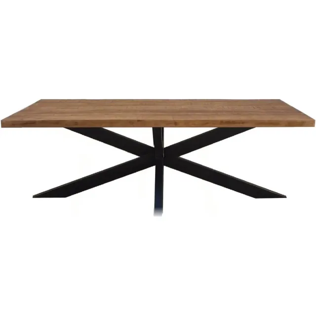 Brix D - Brix - Eetkamertafel Brix Sturdy - Spider - 220 cm - Mangohout - Bruin