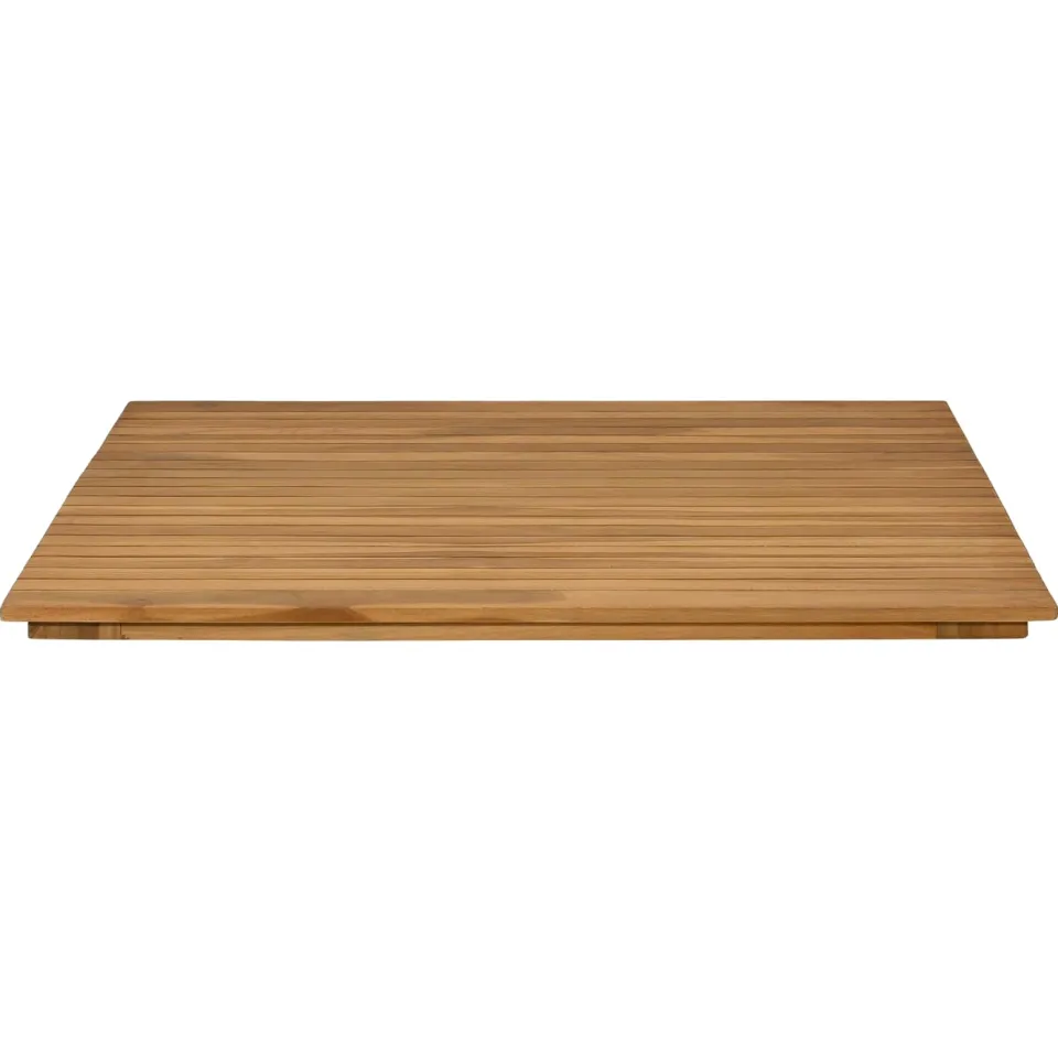 vidaXL Tafelblad 80 x 80 x 3,5 cm Vierkant Massief Teakhout Naturel