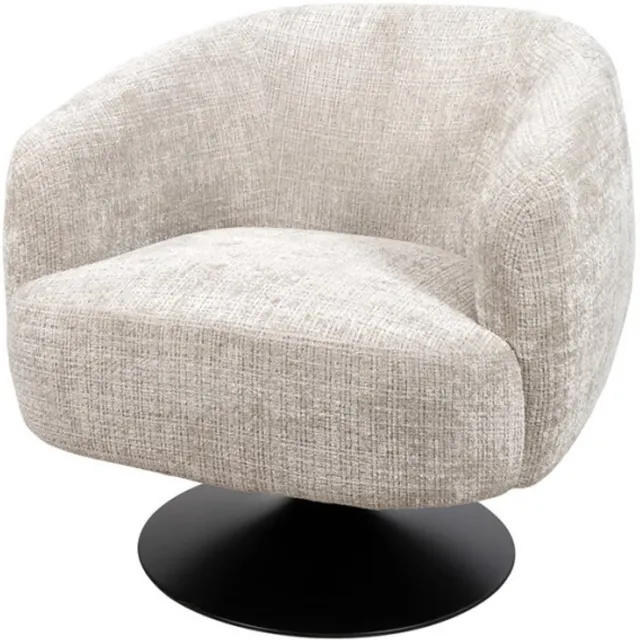 MySons Draaifauteuil Louis 360 - Cremona - Taupe 04 - Star Collection