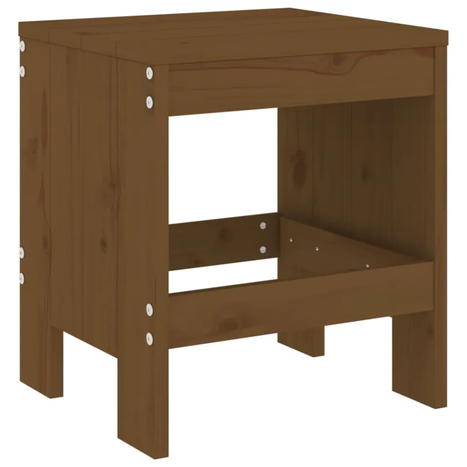 vidaXL 3-delige Bistroset massief grenenhout honingbruin bruin, foto 4