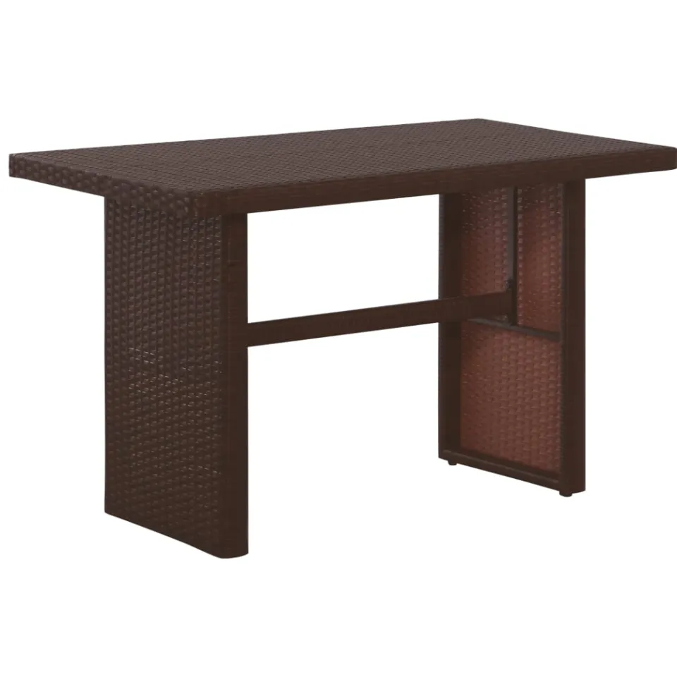 vidaXL 3-delige Bistroset met kussens poly rattan bruin, foto 4