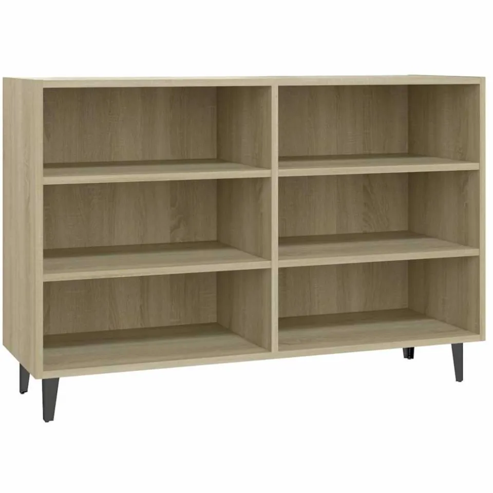 vidaXL Dressoir 103,5x35x70 cm bewerkt hout sonoma eikenkleurig, foto 3