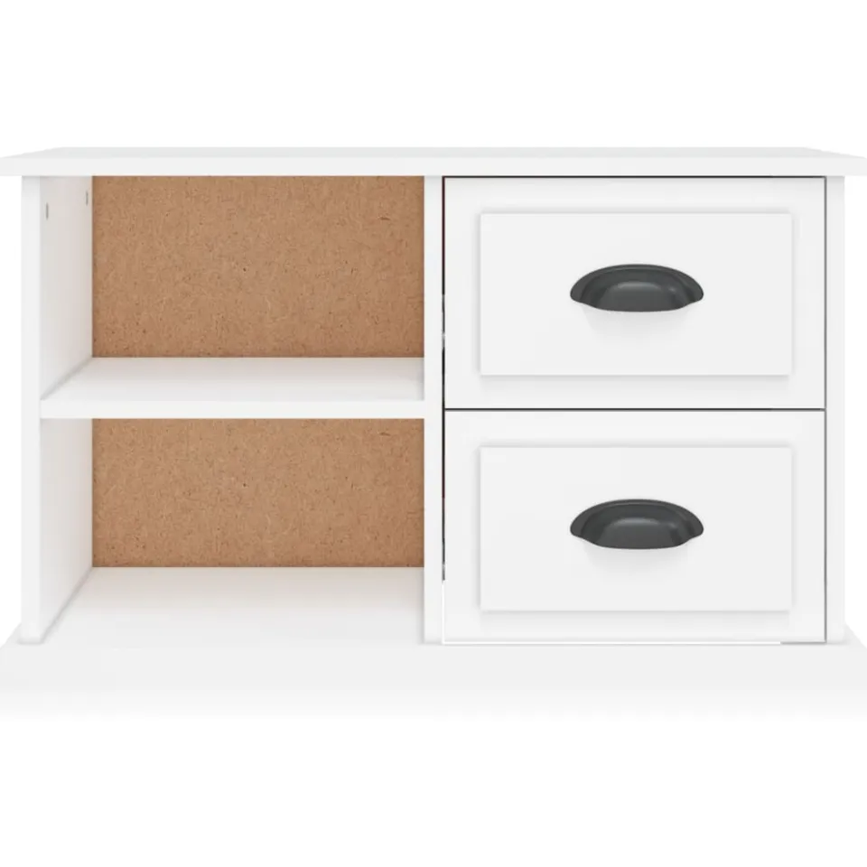 vidaXL Tv-meubel 73x35,5x47,5 cm bewerkt hout wit, foto 4