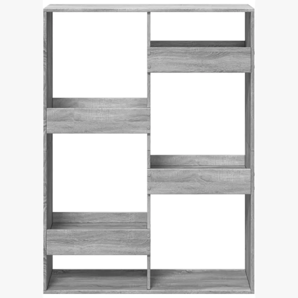 vidaXL kamerscherm 100x33x135 cm bewerkt hout grijs sonoma eiken, foto 3