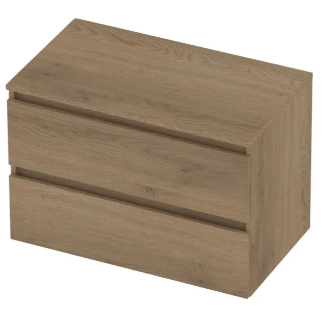 Basic-Line Deck 46 Badmeubelset Greeploos 80x46x58 cm Pure Oak Eiken