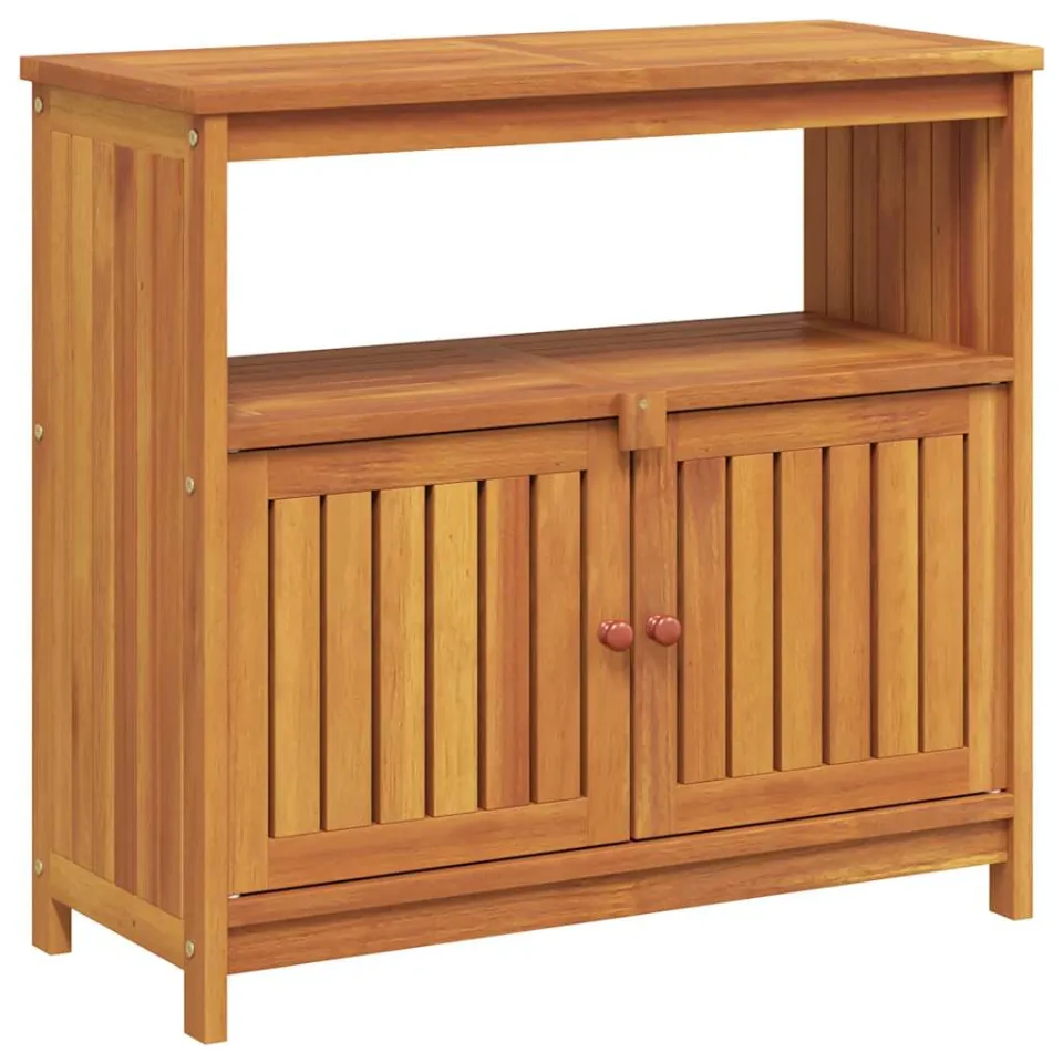 vidaXL Tuinwandtafel 80x35x75 cm massief acaciahout Bruin