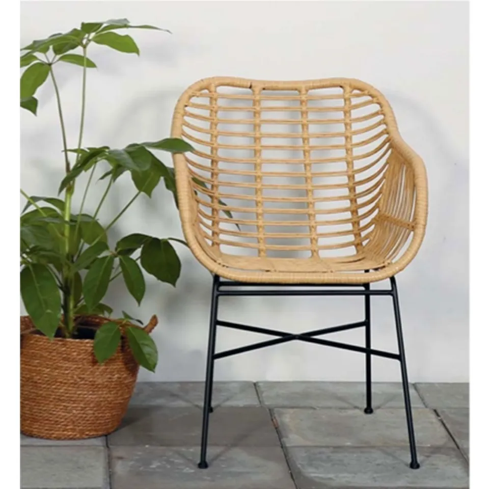 Lisomme Dax rotan tuinstoel naturel, foto 5