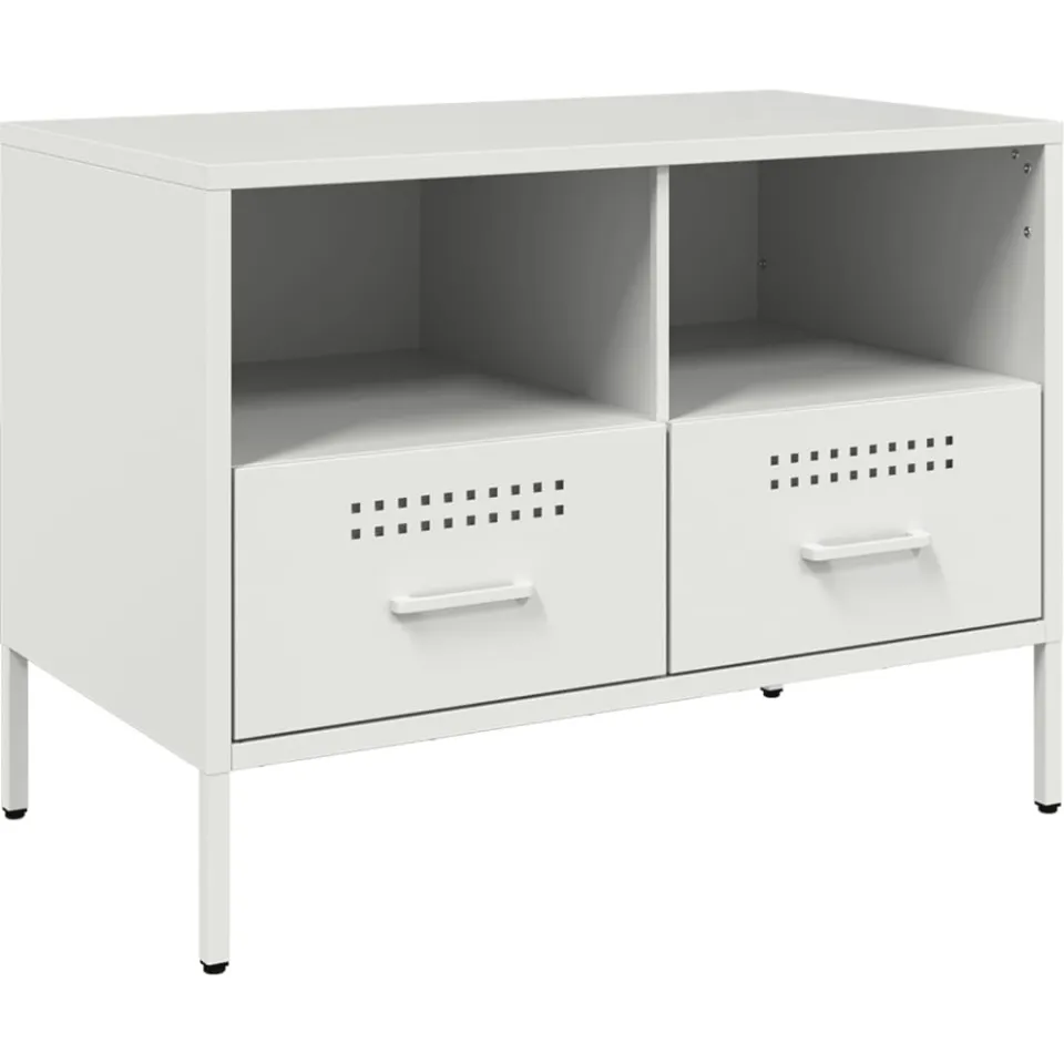 vidaXL Tv-meubelen 2 st 68x39x50,5 cm staal wit, foto 4