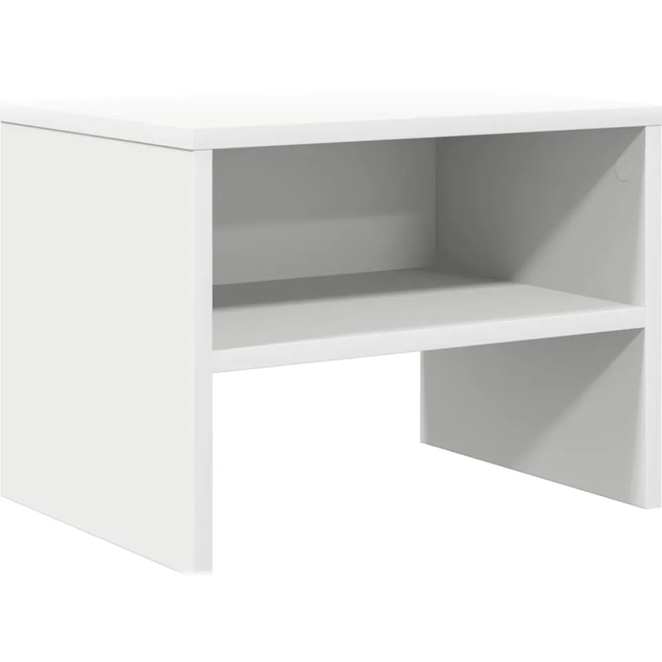 vidaXL Nachtkastje 40x30x30 cm bewerkt hout wit
