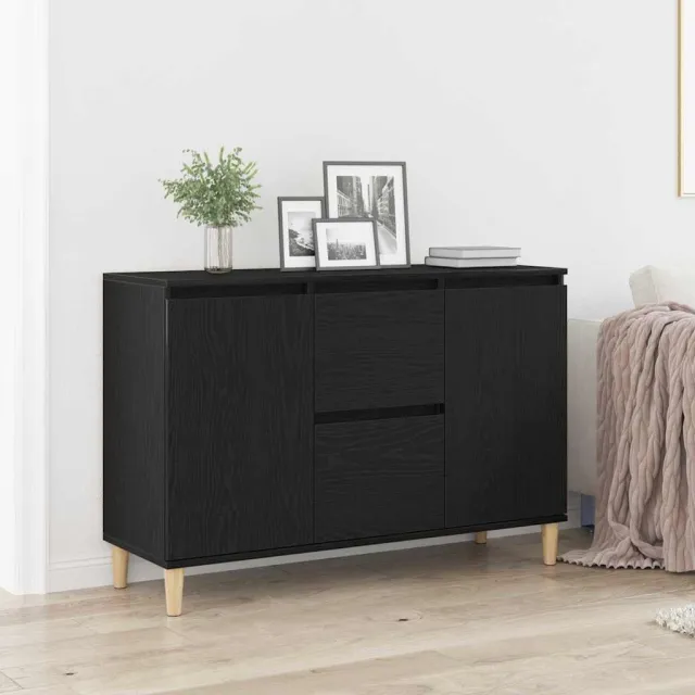 vidaXL Dressoir Zwart 102 x 35 x 60 cm Bewerkt hout