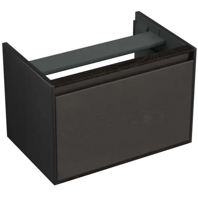 Forzalaqua Onderkast Forzalaqua Reno 59.5x39.5x40 Cm 1 La Softclose Eiken Black Oiled Zwart