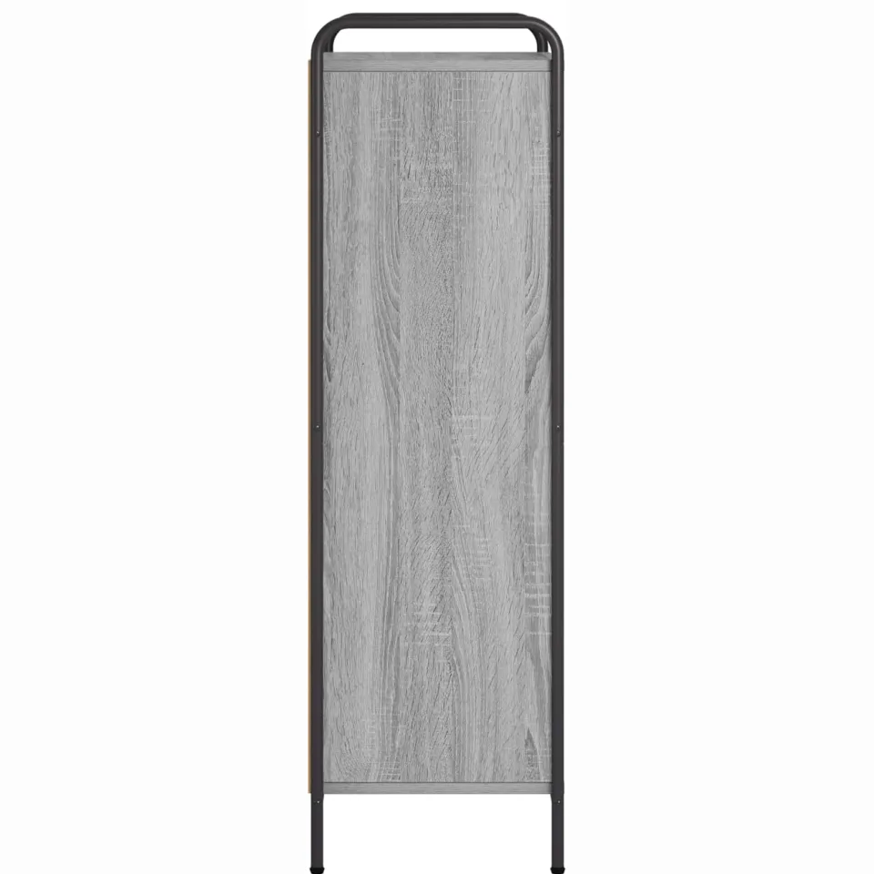 vidaXL Boekenkast 55,5 x 33 x 174 cm Bewerkt hout Grijs Sonoma, foto 3