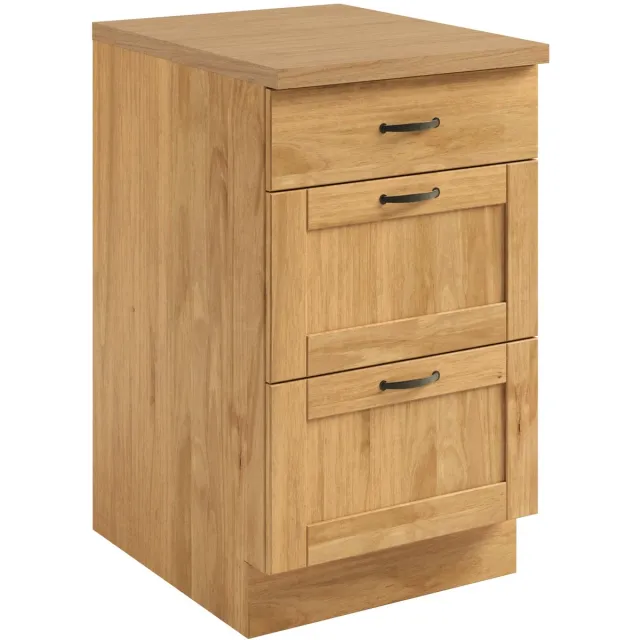 Notio Living Teramo Onderkast met 3 Lades - Massief Grenenhout - 50 x 60 x 85 cm Natuur