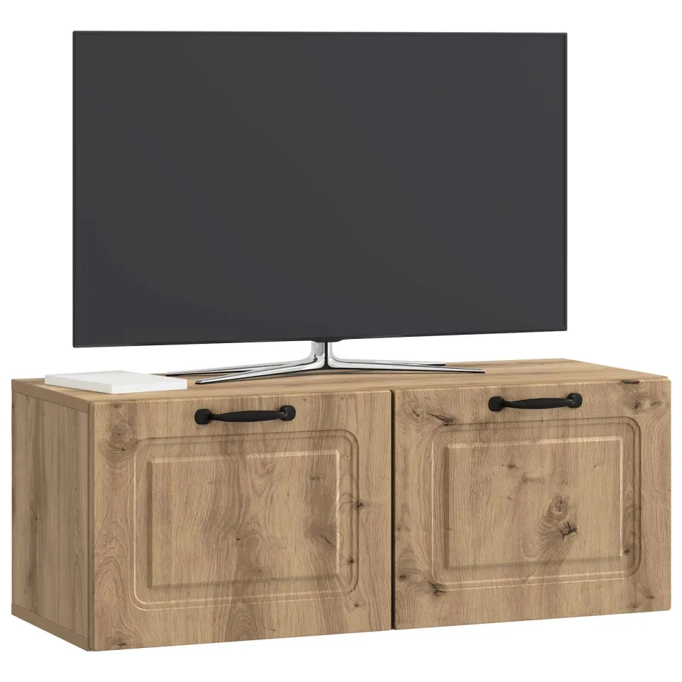 vidaXL Wandbeugel TV-kast 78,5 x 31 x 30 cm Artisanaal eiken Bruin