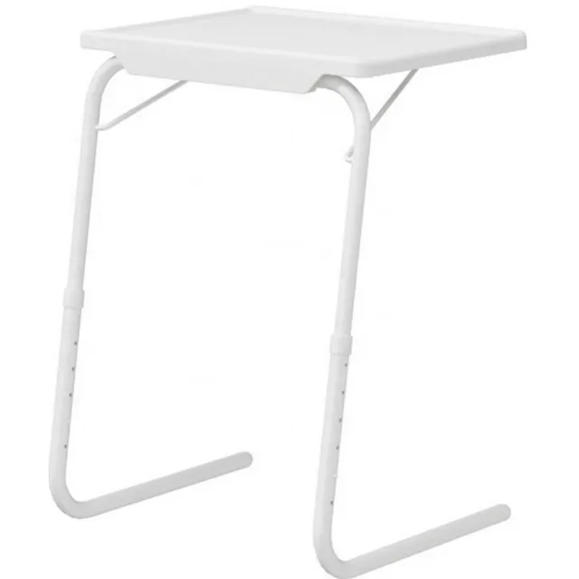 Ruijingsky Bijzettafel - Nachtkastje - Klaptafel - Banktafel - Laptoptafel - Verstelbare poothoogte - Modern minimalistisch - Ruimtebesparend - 51,5*39*69 cm - Wit