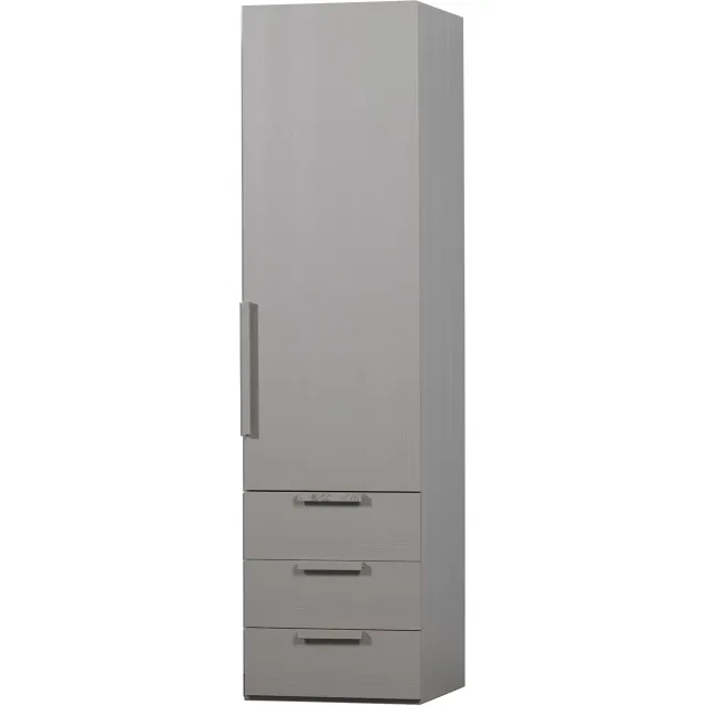 WOOOD Rens kledingkast 1-deurs pebble grey
