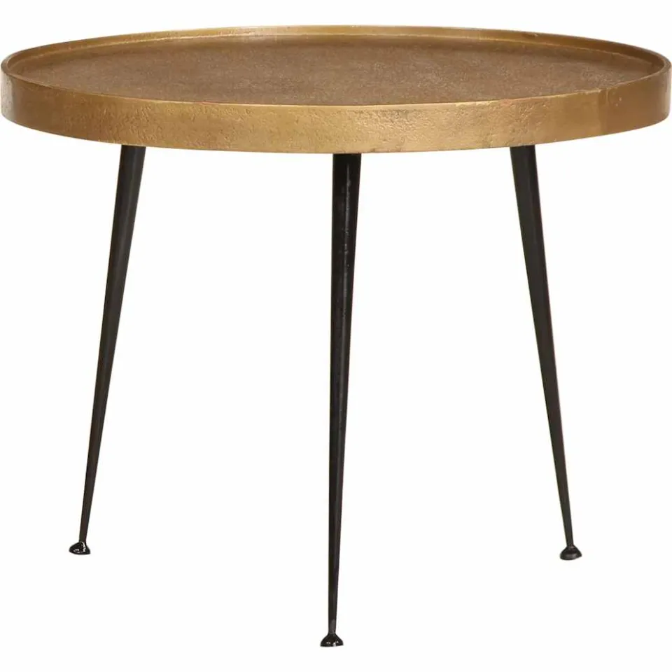 vidaXL Salontafel 2 stuks Gouden bewerkt hout, foto 4
