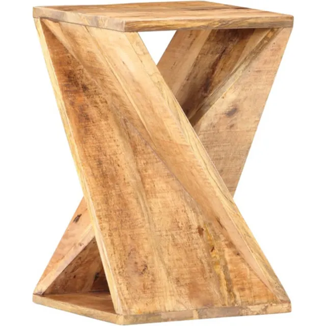 vidaXL Bijzettafel - 35x35x55 - cm - massief - mangohout Bruin