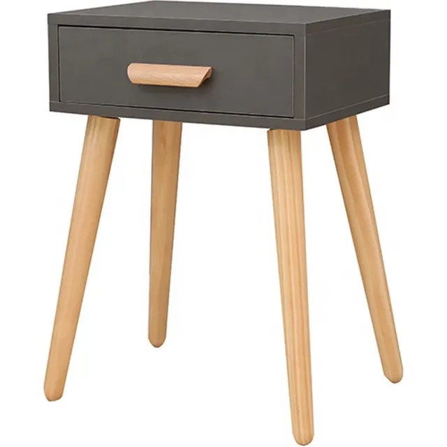 Viking Choice Nachtkastje - modern - 40x30x56 cm - antraciet
