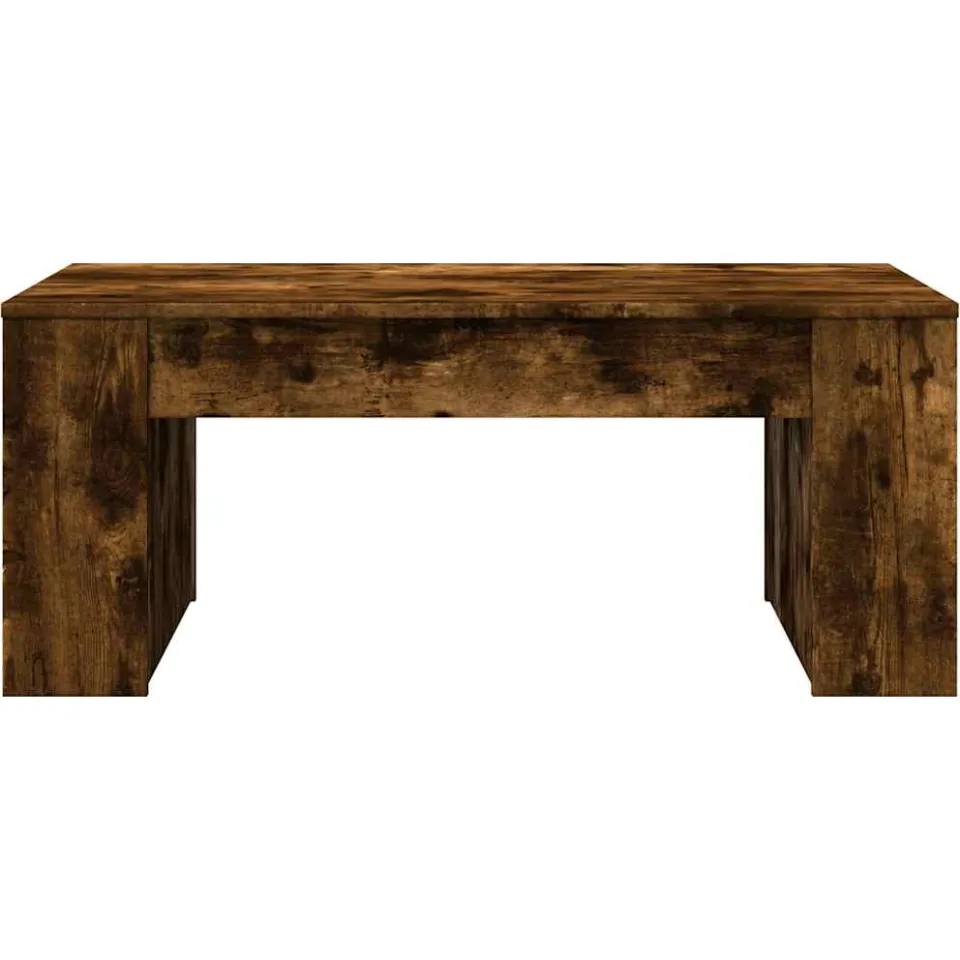 vidaXL Salontafel 102x55x42 cm bewerkt hout gerookt eikenkleurig Bruin