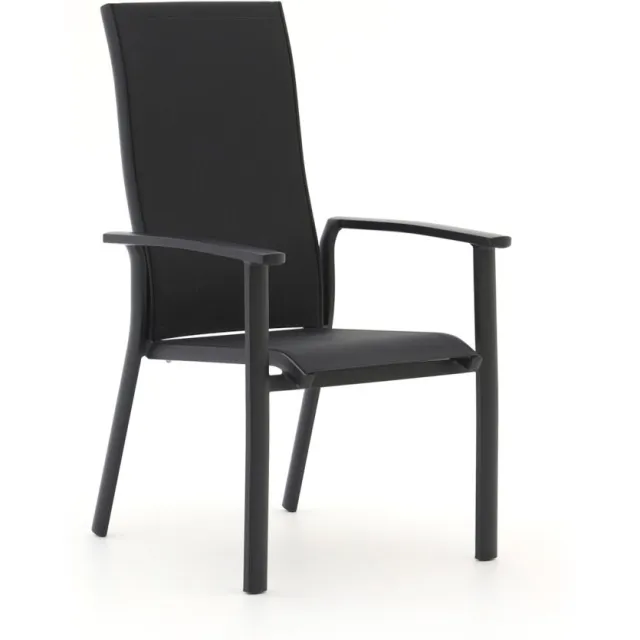 Bellagio tuinmeubelen Bellagio Avio/Fidenza 160cm dining tuinset 5-delig stapelbaar grijs, foto 4