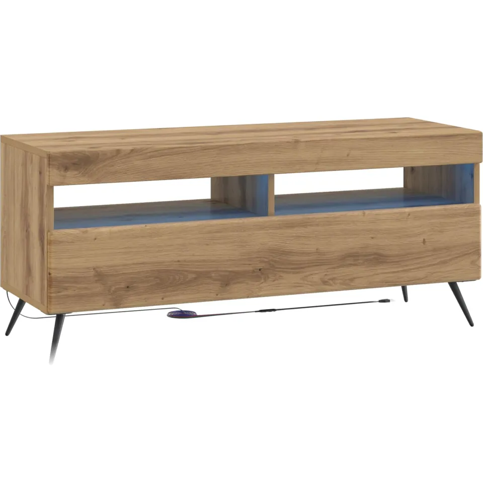 vidaXL LED tv-meubel Artisanaal eiken Bewerkt hout, foto 3