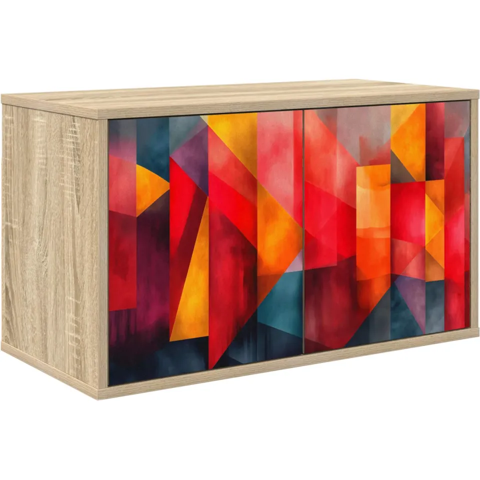 vidaXL Wandgemonteerd tv-meubel HEESCH 69 x 33 x 40 cm Sonoma Eiken, foto 3