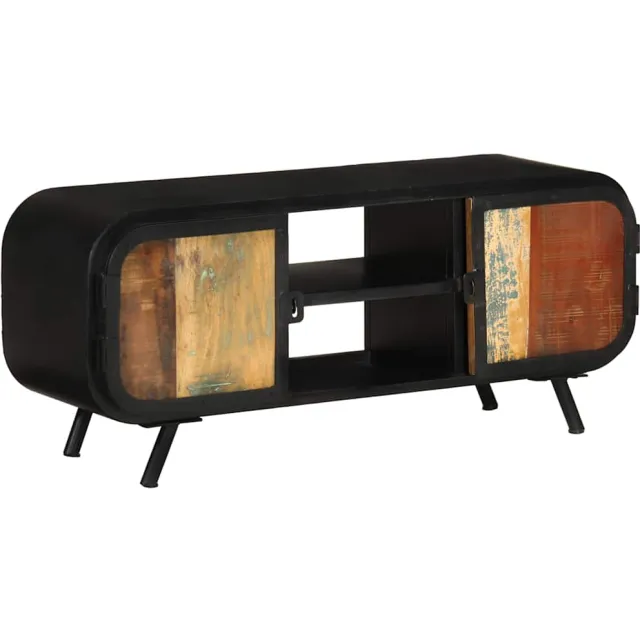 vidaXL Tv-meubel 110x30x45 cm massief gerecycled hout Bruin