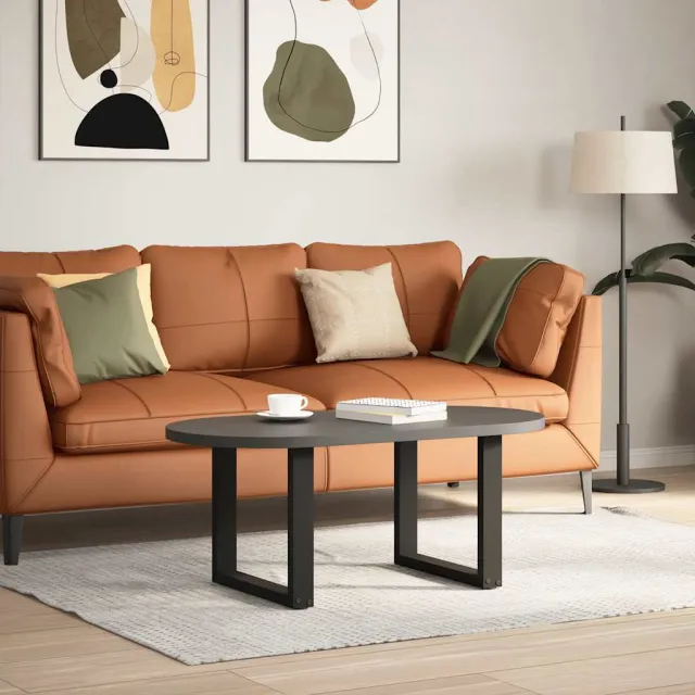 vidaXL Salontafelpoten 2 st U-vormig 50x(42-43) cm staal naturel Bruin