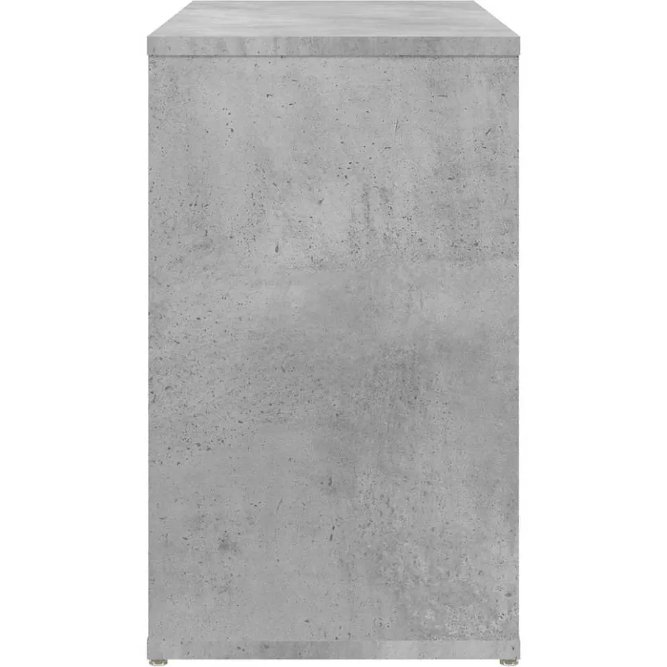 vidaXL Bijzetkast 60x30x50 cm bewerkt hout betongrijs grijs, foto 4
