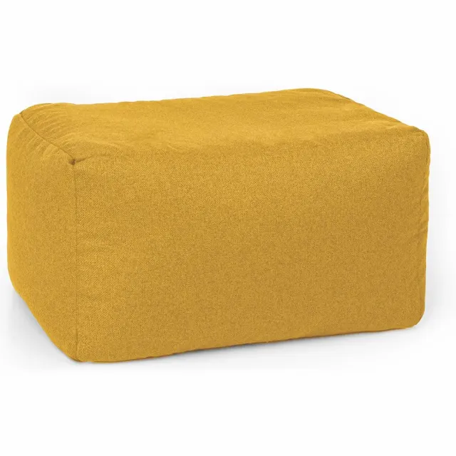 Drop & Sit DROP&SIT BLOKPOEF 75X50X40 GERECYCLEDE PETFLESSEN 90% GEEL Pet poef geel