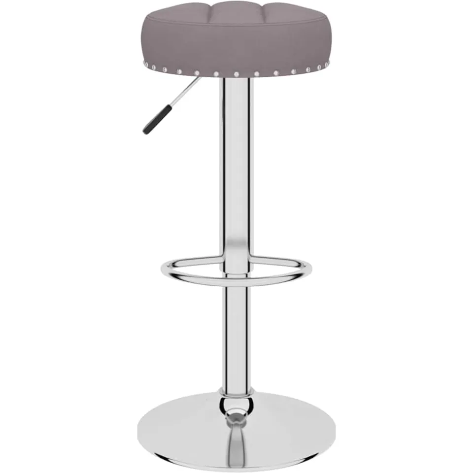 vidaXL Barkrukken 2 st stof taupe, foto 2